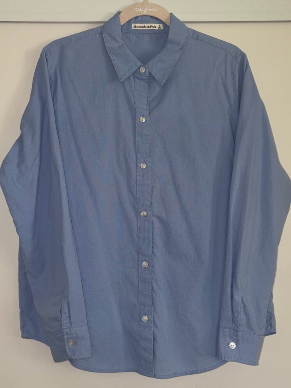 Oversized poplin button-down